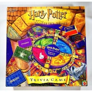 Harry Potter And The Sorcerer's Stone Trivia 2000 Board Game 99% Complete